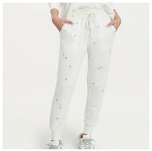 Splendid Snowland XO Embroidered Joggers